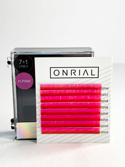 WIMPERN H.PINK MIX BIEGUNG: L DICKEN: 0,07 - onrial.de