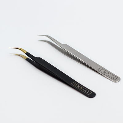 Gebogene wimpernverlängerungenpinzette - onrial.de